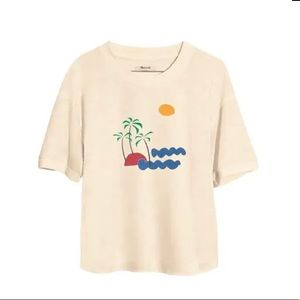 NWOT Madewell Island Getaway Crop Graphic Tee